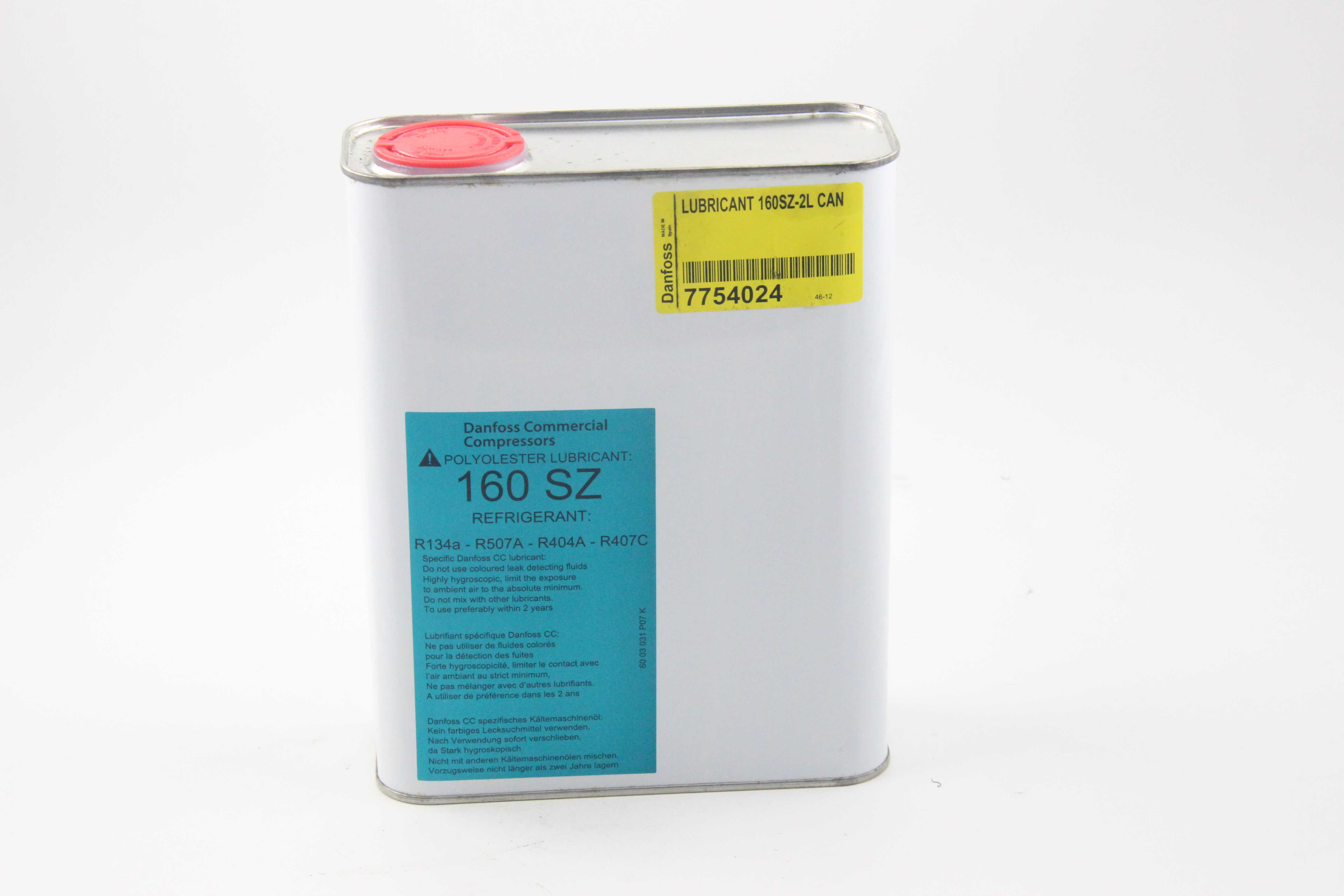 丹佛斯冷凍油160SZ 2L裝 空調(diào)設(shè)備配件